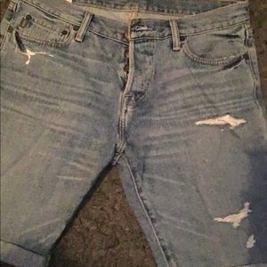 Men jean shorts